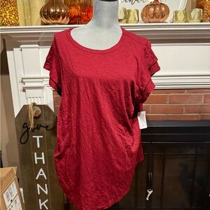Torrid Rich Red Short Sleeve Tee